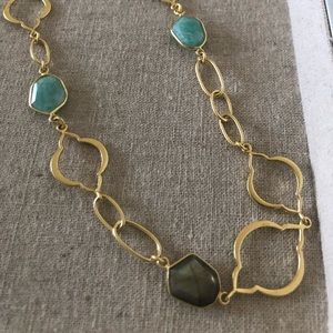 Arabesque gold necklace